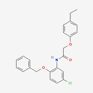 N-[2-(benzyloxy)-5-chlorophenyl]-2-(4-ethylphenoxy)acetamide