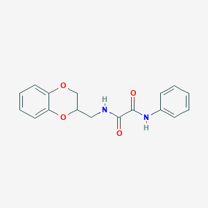molecular formula C17H16N2O4 B4227304 N-(2,3-dihydro-1,4-benzodioxin-2-ylmethyl)-N'-phenylethanediamide 