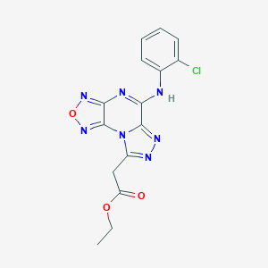 molecular formula C15H12ClN7O3 B422737 2-[(4-Hydroxyphenyl)amino]naphthoquinone 