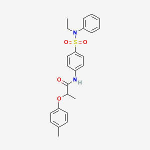 N-(4-{[ethyl(phenyl)amino]sulfonyl}phenyl)-2-(4-methylphenoxy)propanamide