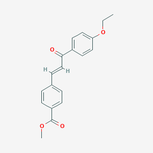 molecular formula C19H18O4 B422740 Methyl 4-[3-(4-ethoxyphenyl)-3-oxo-1-propenyl]benzoate 