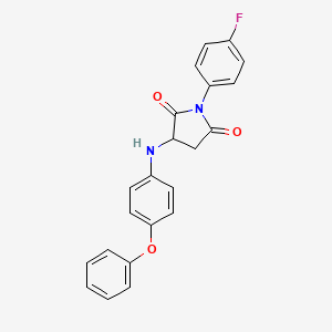 1-(4-fluorophenyl)-3-[(4-phenoxyphenyl)amino]-2,5-pyrrolidinedione