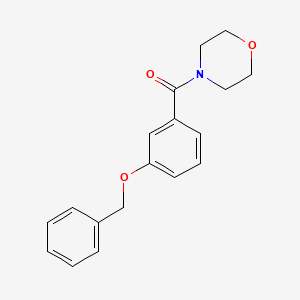 molecular formula C18H19NO3 B4227450 4-[3-(benzyloxy)benzoyl]morpholine 