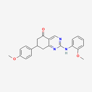 7-(4-methoxyphenyl)-2-[(2-methoxyphenyl)amino]-7,8-dihydro-5(6H)-quinazolinone