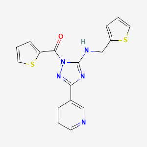 3-(3-pyridinyl)-1-(2-thienylcarbonyl)-N-(2-thienylmethyl)-1H-1,2,4-triazol-5-amine