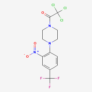 1-[2-nitro-4-(trifluoromethyl)phenyl]-4-(trichloroacetyl)piperazine