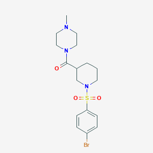 1-({1-[(4-bromophenyl)sulfonyl]-3-piperidinyl}carbonyl)-4-methylpiperazine