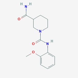 molecular formula C14H19N3O3 B4227638 N~1~-(2-methoxyphenyl)-1,3-piperidinedicarboxamide 