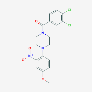 1-(3,4-dichlorobenzoyl)-4-(4-methoxy-2-nitrophenyl)piperazine