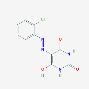 5-[2-(2-chlorophenyl)hydrazinylidene]pyrimidine-2,4,6(1H,3H,5H)-trione