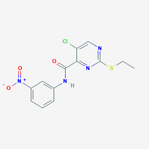 5-chloro-2-(ethylthio)-N-(3-nitrophenyl)-4-pyrimidinecarboxamide