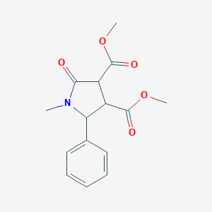 molecular formula C15H17NO5 B422771 Dimethyl 1-methyl-2-oxo-5-phenyl-3,4-pyrrolidinedicarboxylate 