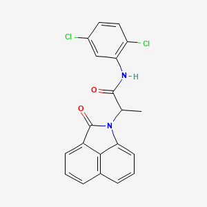 N-(2,5-dichlorophenyl)-2-(2-oxobenzo[cd]indol-1(2H)-yl)propanamide