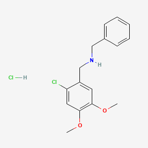 N-benzyl-1-(2-chloro-4,5-dimethoxyphenyl)methanamine hydrochloride