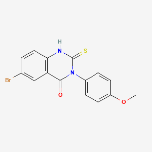 6-bromo-2-mercapto-3-(4-methoxyphenyl)-4(3H)-quinazolinone