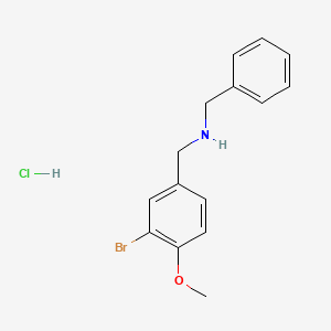 N-benzyl-1-(3-bromo-4-methoxyphenyl)methanamine hydrochloride