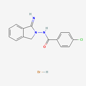 2-[(4-chlorobenzoyl)amino]-1-isoindoliniminium bromide