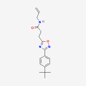 molecular formula C18H23N3O2 B4227863 N-allyl-3-[3-(4-tert-butylphenyl)-1,2,4-oxadiazol-5-yl]propanamide 