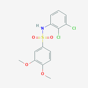 molecular formula C14H13Cl2NO4S B422787 N-(2,3-dichlorophenyl)-3,4-dimethoxybenzenesulfonamide 
