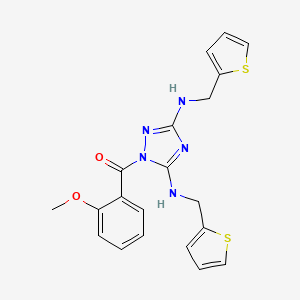 1-(2-methoxybenzoyl)-N,N'-bis(2-thienylmethyl)-1H-1,2,4-triazole-3,5-diamine