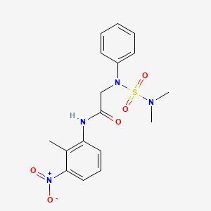 N~2~-[(dimethylamino)sulfonyl]-N~1~-(2-methyl-3-nitrophenyl)-N~2~-phenylglycinamide