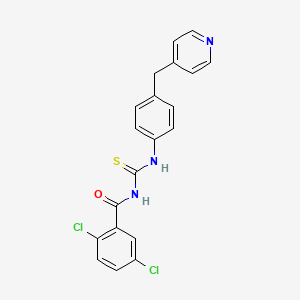 molecular formula C20H15Cl2N3OS B4227972 2,5-dichloro-N-({[4-(4-pyridinylmethyl)phenyl]amino}carbonothioyl)benzamide 