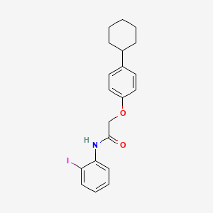 2-(4-cyclohexylphenoxy)-N-(2-iodophenyl)acetamide