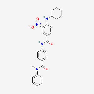 4-(cyclohexylamino)-N-(4-{[methyl(phenyl)amino]carbonyl}phenyl)-3-nitrobenzamide