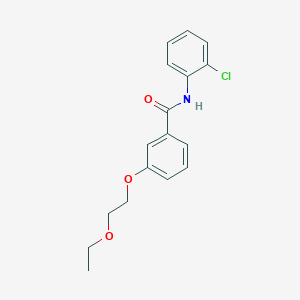 molecular formula C17H18ClNO3 B4228135 N-(2-chlorophenyl)-3-(2-ethoxyethoxy)benzamide 