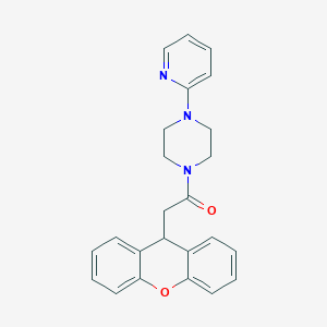 molecular formula C24H23N3O2 B422814 1-[4-(2-pyridinyl)-1-piperazinyl]-2-(9H-xanthen-9-yl)ethanone CAS No. 348593-45-3