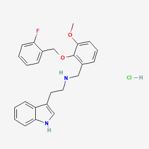 N-{2-[(2-fluorobenzyl)oxy]-3-methoxybenzyl}-2-(1H-indol-3-yl)ethanamine hydrochloride