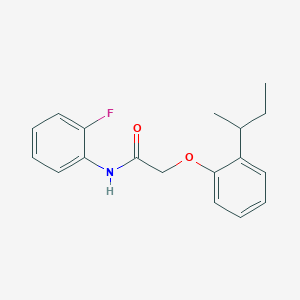 molecular formula C18H20FNO2 B4228197 2-(2-sec-butylphenoxy)-N-(2-fluorophenyl)acetamide 