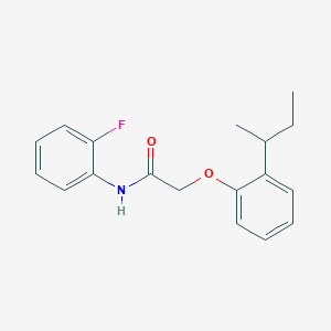 2-(2-sec-butylphenoxy)-N-(2-fluorophenyl)acetamide