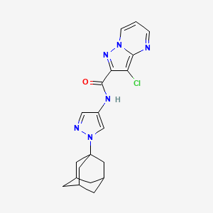 N-[1-(1-adamantyl)-1H-pyrazol-4-yl]-3-chloropyrazolo[1,5-a]pyrimidine-2-carboxamide