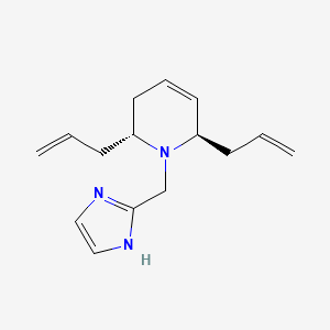 molecular formula C15H21N3 B4228294 (2R*,6R*)-2,6-diallyl-1-(1H-imidazol-2-ylmethyl)-1,2,3,6-tetrahydropyridine 