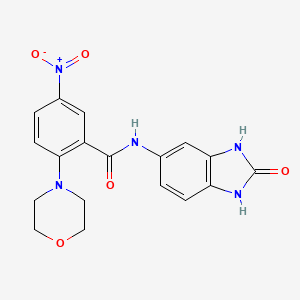 2-(4-morpholinyl)-5-nitro-N-(2-oxo-2,3-dihydro-1H-benzimidazol-5-yl)benzamide