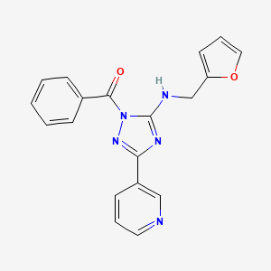 molecular formula C19H15N5O2 B4228325 1-benzoyl-N-(2-furylmethyl)-3-(3-pyridinyl)-1H-1,2,4-triazol-5-amine 