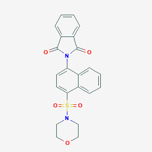 molecular formula C22H18N2O5S B422837 2-[4-(4-morpholinylsulfonyl)-1-naphthyl]-1H-isoindole-1,3(2H)-dione 