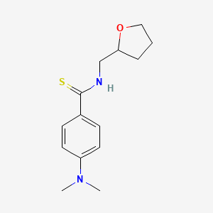 molecular formula C14H20N2OS B4228401 4-(dimethylamino)-N-(tetrahydro-2-furanylmethyl)benzenecarbothioamide 