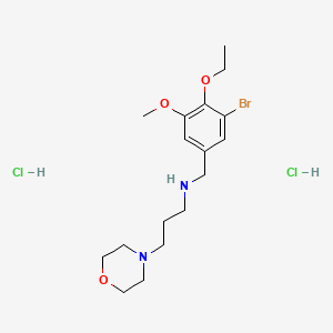 molecular formula C17H29BrCl2N2O3 B4228433 N-(3-bromo-4-ethoxy-5-methoxybenzyl)-3-(4-morpholinyl)-1-propanamine dihydrochloride 