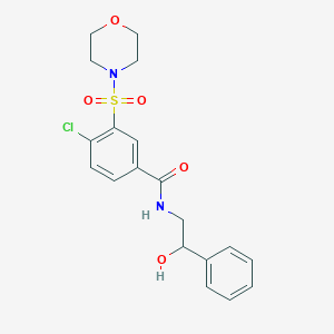 4-chloro-N-(2-hydroxy-2-phenylethyl)-3-(4-morpholinylsulfonyl)benzamide