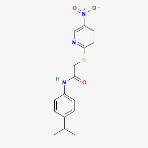 N-(4-isopropylphenyl)-2-[(5-nitro-2-pyridinyl)thio]acetamide