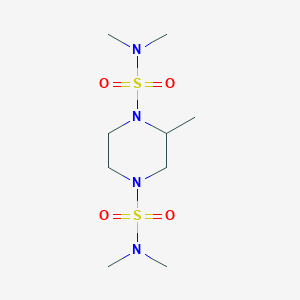 molecular formula C9H22N4O4S2 B4228519 N,N,N',N',2-pentamethyl-1,4-piperazinedisulfonamide 