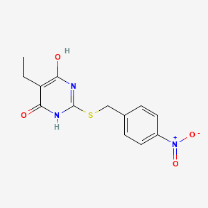 5-ethyl-6-hydroxy-2-[(4-nitrobenzyl)thio]-4(3H)-pyrimidinone