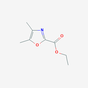 molecular formula C8H11NO3 B042286 4,5-二甲基恶唑-2-羧酸乙酯 CAS No. 33123-73-8