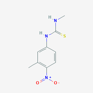 molecular formula C9H11N3O2S B4228602 N-methyl-N'-(3-methyl-4-nitrophenyl)thiourea 