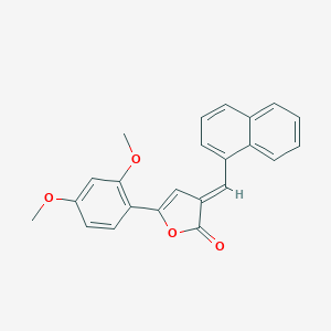 molecular formula C23H18O4 B422865 5-(2,4-dimethoxyphenyl)-3-(1-naphthylmethylene)-2(3H)-furanone 