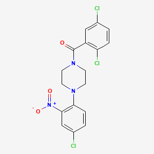 1-(4-chloro-2-nitrophenyl)-4-(2,5-dichlorobenzoyl)piperazine