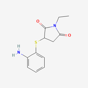 3-[(2-aminophenyl)thio]-1-ethyl-2,5-pyrrolidinedione