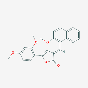 molecular formula C24H20O5 B422868 5-(2,4-dimethoxyphenyl)-3-[(2-methoxy-1-naphthyl)methylene]-2(3H)-furanone 